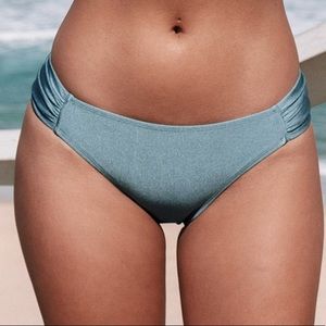New with tags. Shangrila Solids Shirred Tab Hipster Bikini Bottom.